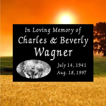 7x5 Black All Laser Etched Temp Marker Tile #1090L