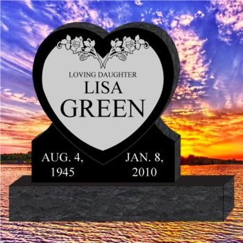 36x6x32 Black Heart #1293