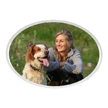 3.5x2.8 OC-4 Oval Metal Porcelain Photo #3602H