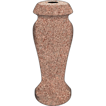 4x4x10 Morning Rose Round Vase #256