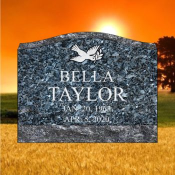 16x8x12 Blue Pearl Slant #2822-F