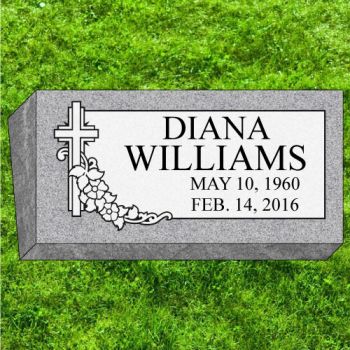 16x8x6 Gray Bevel #296