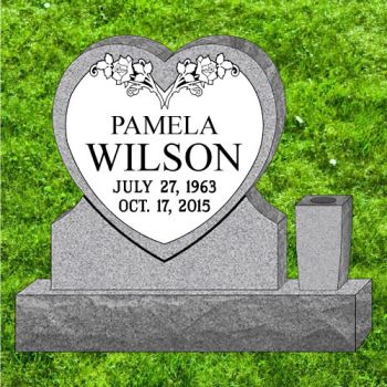 36x6x32 Clearance Gray Heart #546-CL