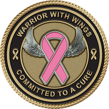 3x3 Breast Cancer Hero Medallion