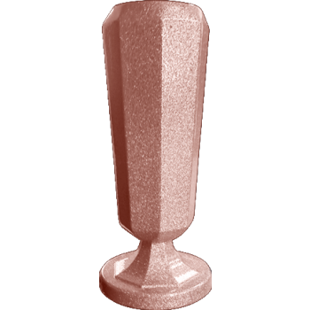 11.25x4.87 Classic 6" Sunset Rose Inground Metal Vase #982