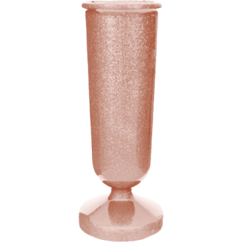 9.62x3.87 Gem 5" Sunset Rose Metal Vase #2549